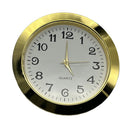 Back 45mm Quartz Movement Clock Craft Clock Insert Scratch-Resistant Lens Silver Tone Bezel Stainless Steel Back