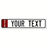 Personalized Metal Sign - Suitable for Offices, Workplaces & Homes, Custom Text, Ideal for Outdoor Decor.