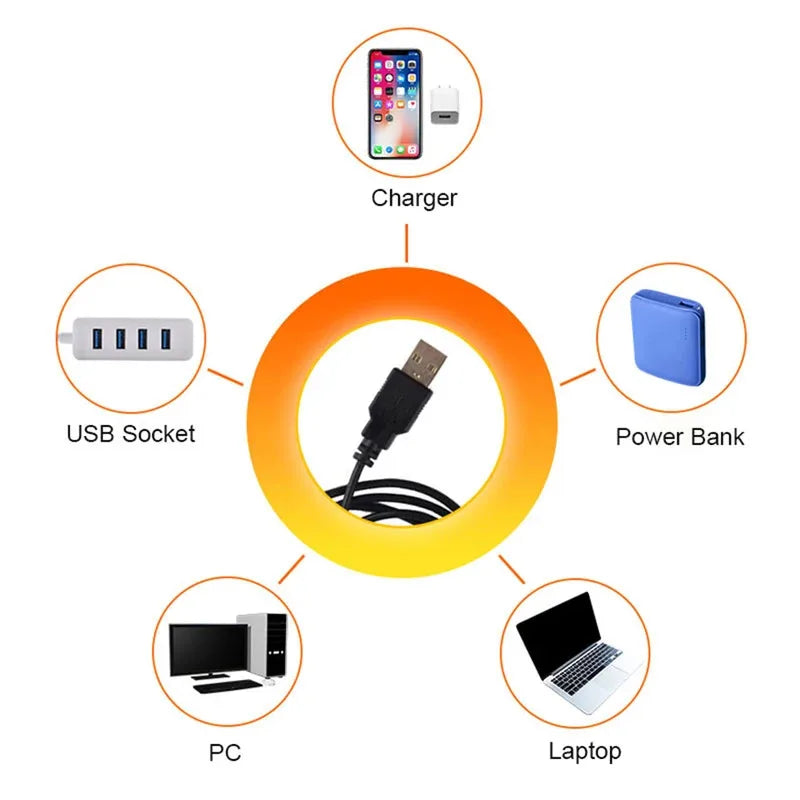 1-4pcs Sunset Lamp LED Rainbow Neon Night Light Projector Photography Wall Atmosphere Lighting for Bedroom Home Room Decor Gift