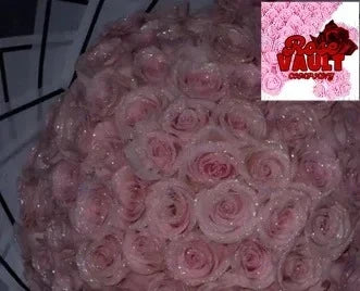 10/30/50pcs 7/6cm Glitter artificial flower rose Mother's/Valentine's Day girl friend wife DIY bouquet gift for wedding Birthday