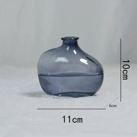 Fashion Gradient Color Glass Flower Vase Mini Irregular Hydroponic Vase Flower Arranger Vase Ornaments Home Decoration