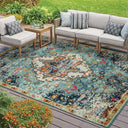 Bohemian Carpet American Country Vintage Mat Living Room Tea Table Mat Outdoor Balcony Fully Covered Rug Courtyard Floor Mats