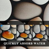 VIKAMA Tiger Diatomite Kitchen Carpet Thickened Oil-resistant Dirty-drying Floor Mats Bathroom Balcony Entrance Non-slip Mats