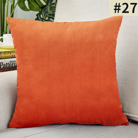 Velvet Cushion Cover Solid Color Throw Pillow Covers for Living Room Sofa Decorative Pillow Home Decor Pillowcase