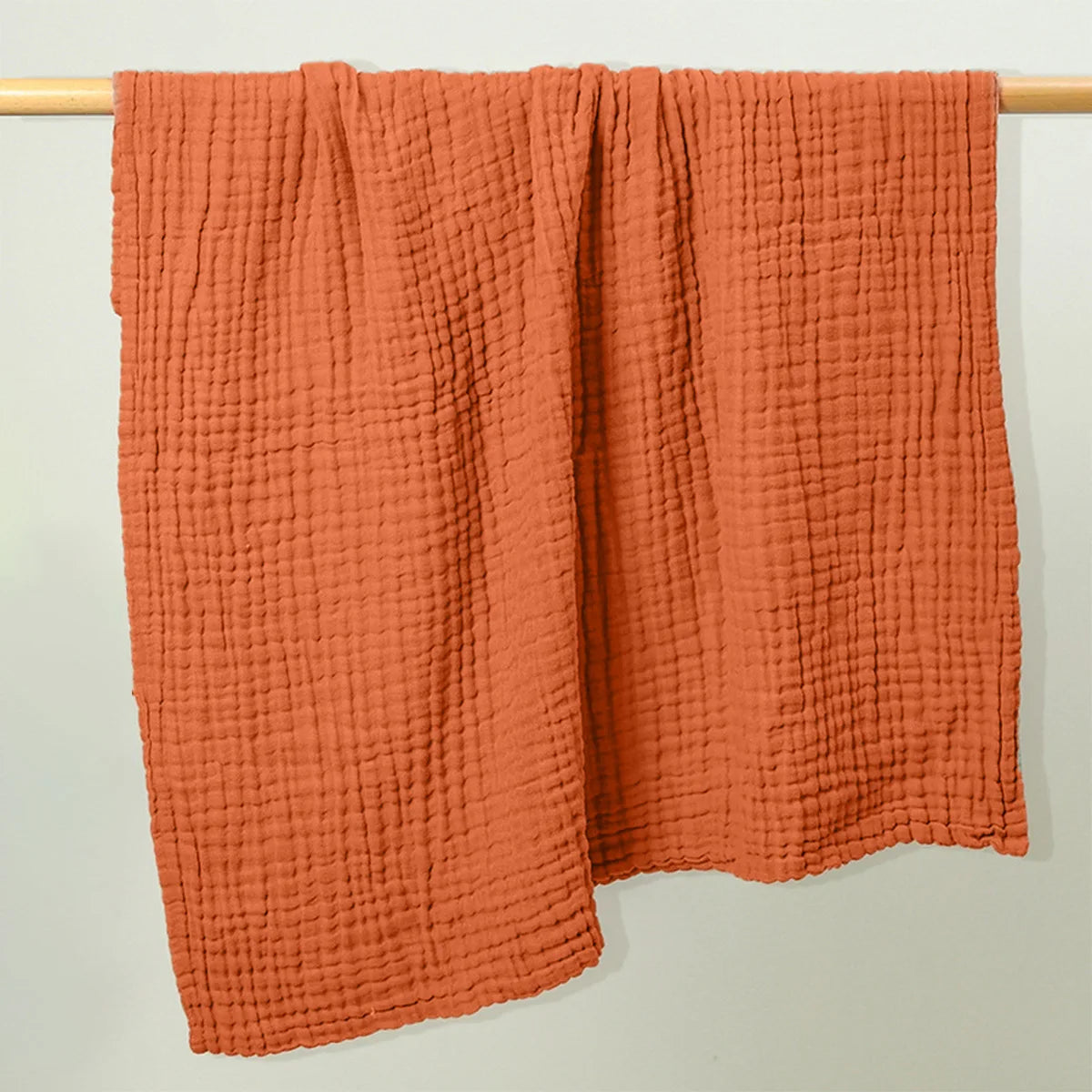 6 Layer Cotton Gauze Blanket Multipurpose Baby Bath Towel Waffle Texture Soft Children's Throw Blanket Without Fluorescent Color