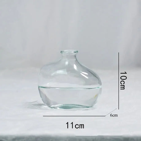 Fashion Gradient Color Glass Flower Vase Mini Irregular Hydroponic Vase Flower Arranger Vase Ornaments Home Decoration
