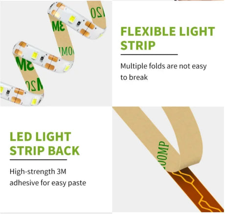 5M USB LED Strip Light 5V 3528 1 Meter 5 Meter Warm Cool White Pink Green Blue Red SMD Ribbon Ceiling Cabinet Light Waterproof
