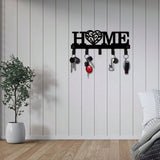 CIFBUY Iron Wall Art Metal Key Hook Home Entryway Organizer for Coats Hats Bags Decorative Hanging Decor Modern Rustic Accent
