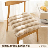 Winter Thickened Plush Student Cushion Seat Cushion Rabbit Velvet Warm Seat Cushion Fart Cushion Office Sedentary Artifact