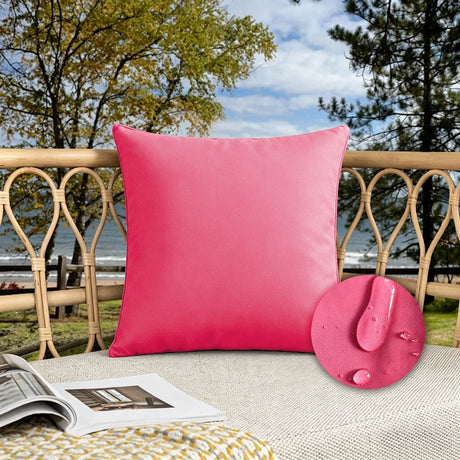 Candy Colors Cushion Cover 45x45cm/50x50cm Waterproof Throw Pillow Covers Outdoor Home Decor Stain-resistant for Patio Sofa