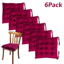6pcs/set Square Velvet Seat Cushion Thickened Soft Cushion in Winter, Suitable for Dining Rooms Living Rooms Pillows for Bedroom