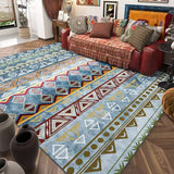 Carpet for Living Room Retro Bohemian Floral Abstract Large Area Rug Home Decoration Pastoral Ethnic Style Bedroom Mat ковер