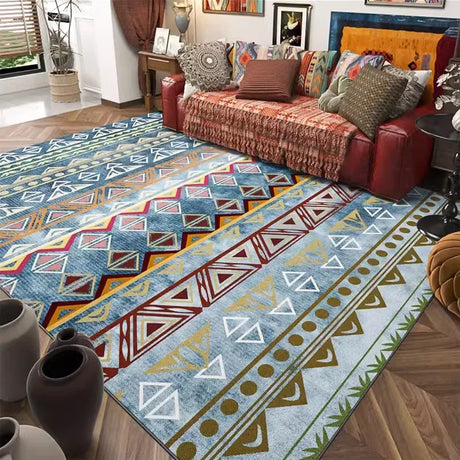 Carpet for Living Room Retro Bohemian Floral Abstract Large Area Rug Home Decoration Pastoral Ethnic Style Bedroom Mat ковер