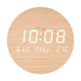 LED Digital Wall Clock Temperature Date Time Multi-function Display Living Room Home Bedroom Silent Clock Fashion Wall Clock