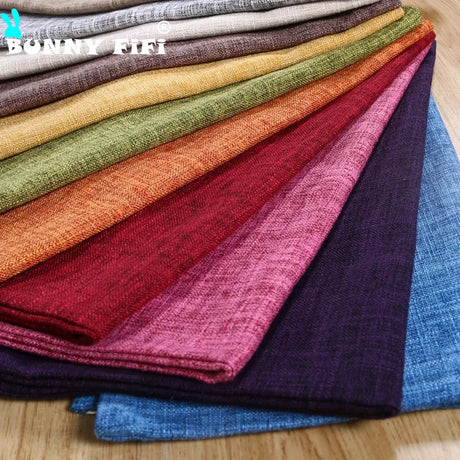 Home Cotton and Linen Cushion Cover 45x45CM Solid Color Yellow Gray Blue Green Orange White Decorative Pillows Case
