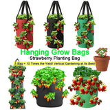 Hanging Grow Bags for Strawberries Tomatoes Hanging Planting Grow Bag Vertical Garden  Strawberry Planter Pot Aeroponic Tower