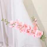 Yannew 3pcs 85cm Delphinium Artificial Flowers Long Stem Silk Hyacinth Wedding Flower Arrangements Decoration Home Room Decor