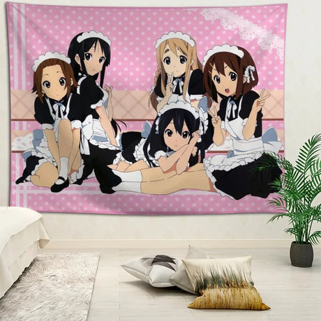 VIKAMA Anime Music Band Tapestry Ideal for Bedroom Headboard Living Room Backdrop Dorm Room Decor and Music Studio Makeover