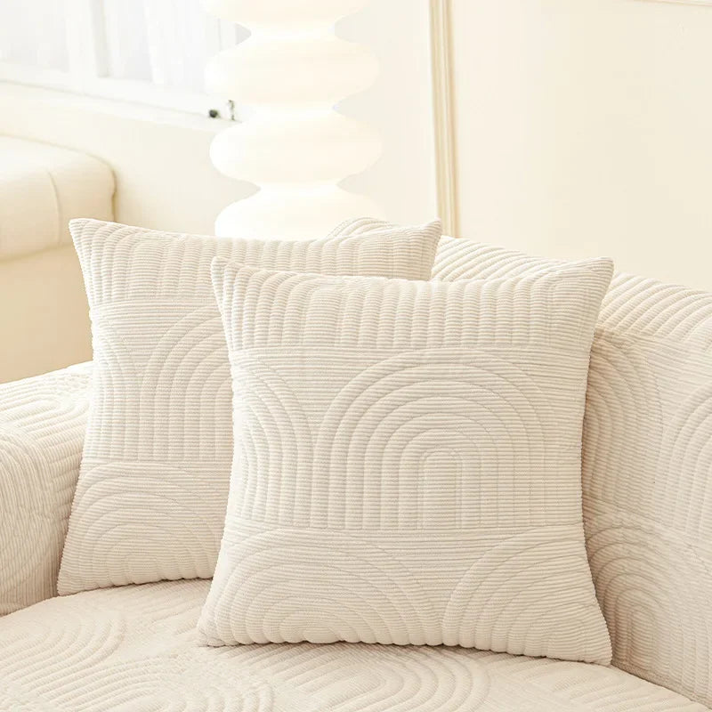 New Cream Corduroy Sofa Cushion  Four Seasons Hot Selling Seat Cushion Non-slip Leather Sofa Cover Cloth Towel for Living Room