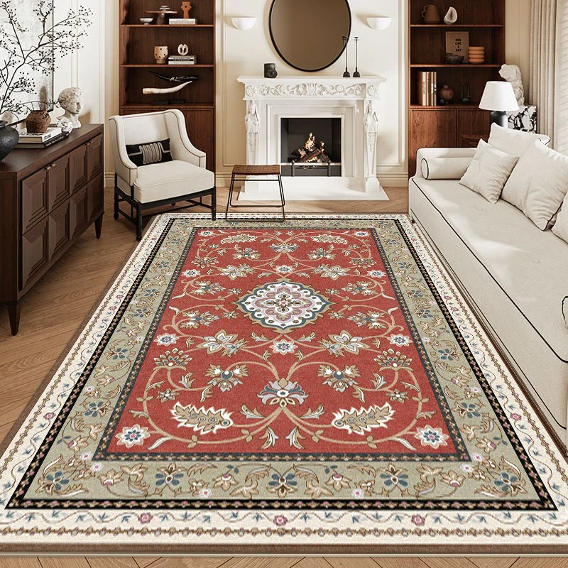 Retro Carpet for Living Room Persian Boho Decor for Room Balcony Rug Large Luxury Bed Room Decoration Home Mats Bedside