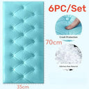 70X35CM 3PCS/SET 6PC/SET Self-adhesive 3D Brick Wallpaper PE Foam Wall Panels Stickers Waterproof Wallpaper Home Decoration