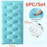 70X35CM 3PCS/SET 6PC/SET Self-adhesive 3D Brick Wallpaper PE Foam Wall Panels Stickers Waterproof Wallpaper Home Decoration