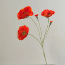 Poppy Artificial Flowers 65cm Long Stem Fake Flowers For Home Decor Garden Wedding Party Decoration DIY Flower Arrangement New