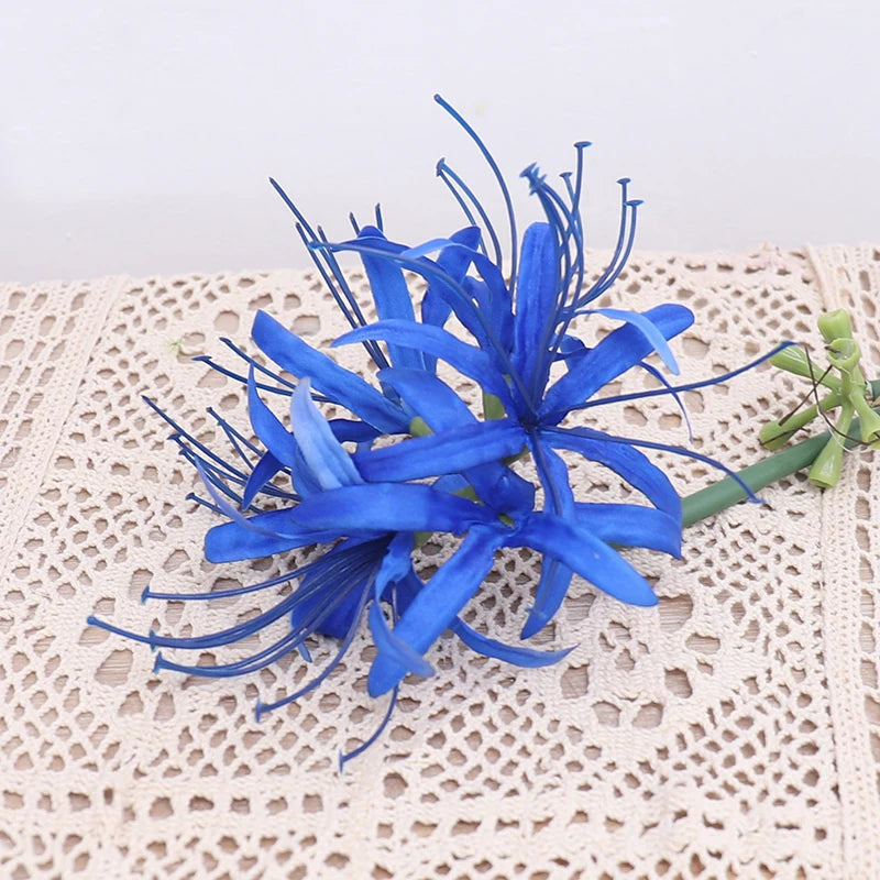 Luxury Long Branch Higan Flower Silk Weathered Orchid Flower Artificial Wedding Christmas Home Garden Decoration Arrangement