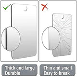 Big Size Acrylic Mirror Bathroom Tools Shower Shaving Washroom Accessories Fogless Fog Free Travel Mirror Unbreakable