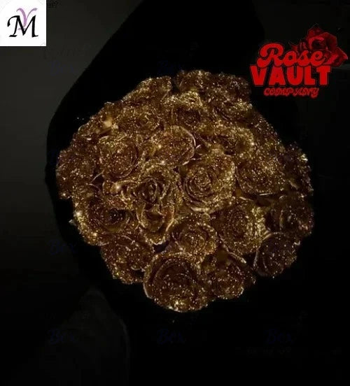 10/30/50pcs 7/6cm Glitter artificial flower rose Mother's/Valentine's Day girl friend wife DIY bouquet gift for wedding Birthday