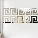 3D 5/10CM Square Self Adhesive Waist Line Mirror Sticker Wall Stickers for Living Room Ceiling Edge Strip Corner Line Wall Decor