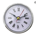 Classic Clock Craft Quartz Movement Dia.65mm Round Clocks Insert Roman Number Little Clock Arabic Numbers Wall Decor