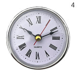 Classic Clock Craft Quartz Movement Dia.65mm Round Clocks Insert Roman Number Little Clock Arabic Numbers Wall Decor