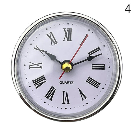 Classic Clock Craft Quartz Movement Dia.65mm Round Clocks Insert Roman Number Little Clock Arabic Numbers Wall Decor