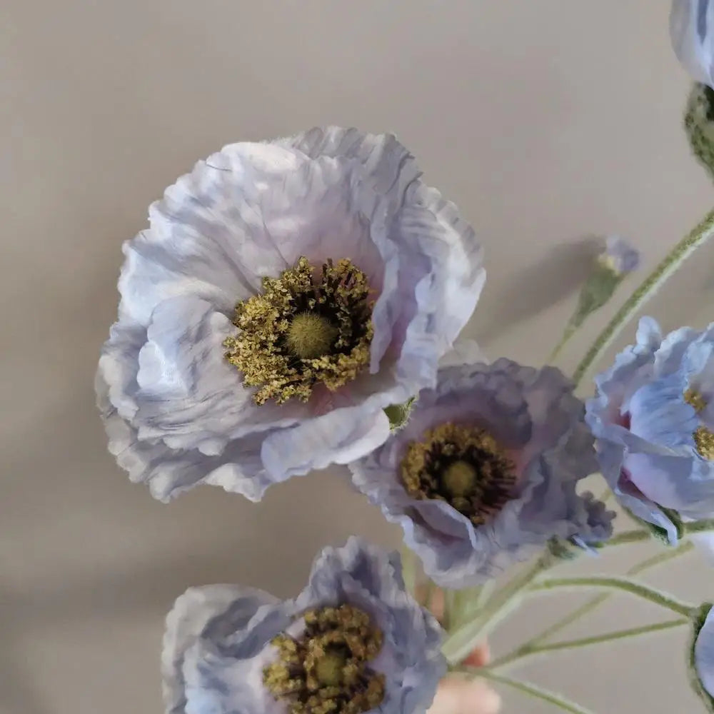 Poppy Artificial Flowers 65cm Long Stem Fake Flowers For Home Decor Garden Wedding Party Decoration DIY Flower Arrangement New