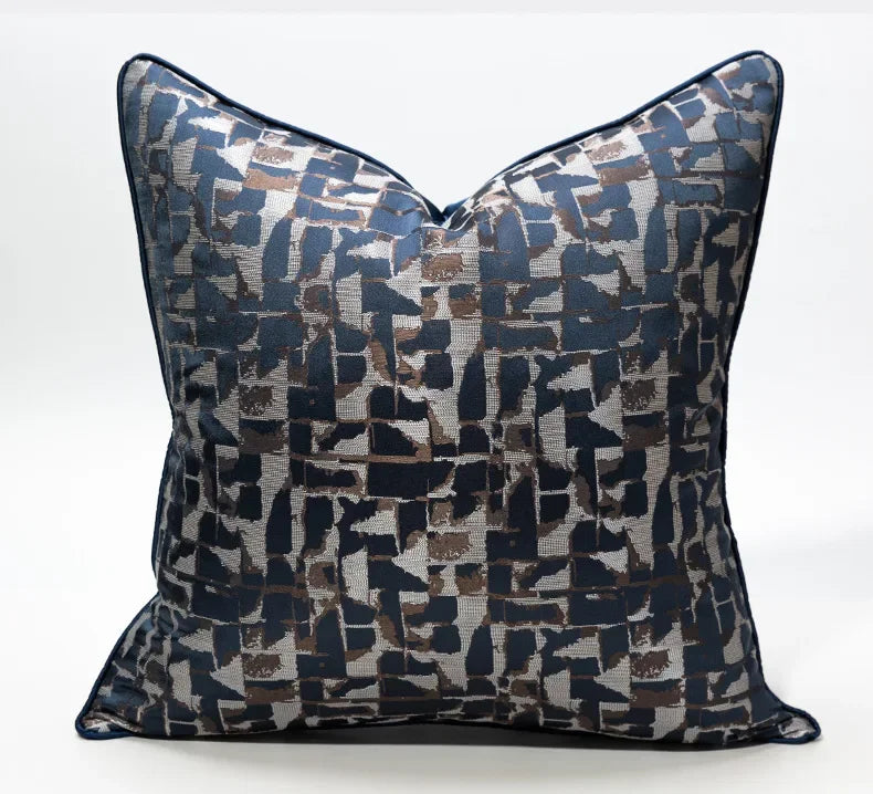 40 Style High Grade Cushion Cover 30x50/45x45/50x50CM Light Luxury Jacquard Pillowcase Champagne Blue Home Hotel Bed Sofa Decor