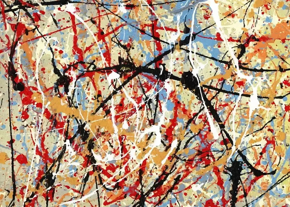 Jackson Pollock Abstract Oil Paintings on Canvas  Famous Art Prints for Living Room Wall Decor Modern Art Posters