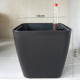 Self Watering Planter White Flower Pot with Water Level Indicator White Self Watering Planter Modern Decorative Planter Pot