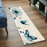 Bohemian Flower Runner Rugs Colorful Floral Pattern Carpet Fresh Natural Design Long Floor Mat for Bedroom Kitchen Laundry Room