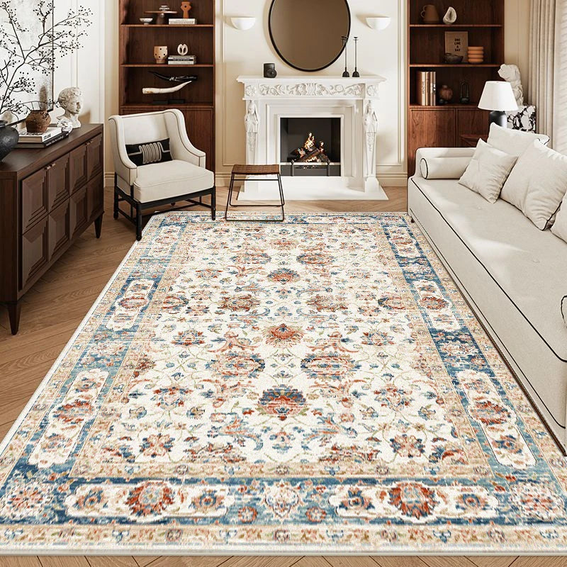 Retro Carpet for Living Room Persian Boho Decor for Room Balcony Rug Large Luxury Bed Room Decoration Home Mats Bedside
