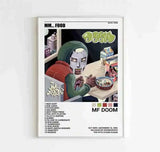 MF Doom Comic Album Poster Aesthetic Rapper Hip Hop Rock Music Band MM Food Mask Canvas For Wall Art Room Decor Home Decoration
