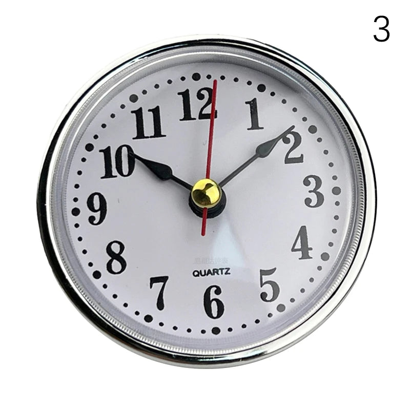 Classic Clock Craft Quartz Movement Dia.65mm Round Clocks Insert Roman Number Little Clock Arabic Numbers Wall Decor