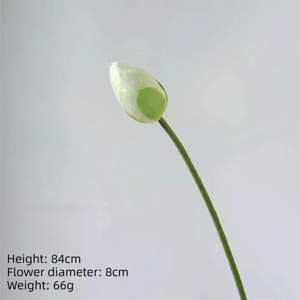1PC DIY Decoration Artificial Flower New Landscape Long Stem PU Green Plant Artificial Flower Pole Lotus Pod Artificial Lotus