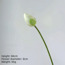 1PC DIY Decoration Artificial Flower New Landscape Long Stem PU Green Plant Artificial Flower Pole Lotus Pod Artificial Lotus