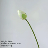 1PC DIY Decoration Artificial Flower New Landscape Long Stem PU Green Plant Artificial Flower Pole Lotus Pod Artificial Lotus