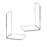 1pc Acrylic Bookends Stand Bookshelf Desktop Decorative Storage Rack