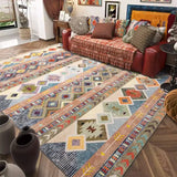 Carpet for Living Room Retro Bohemian Floral Abstract Large Area Rug Home Decoration Pastoral Ethnic Style Bedroom Mat ковер