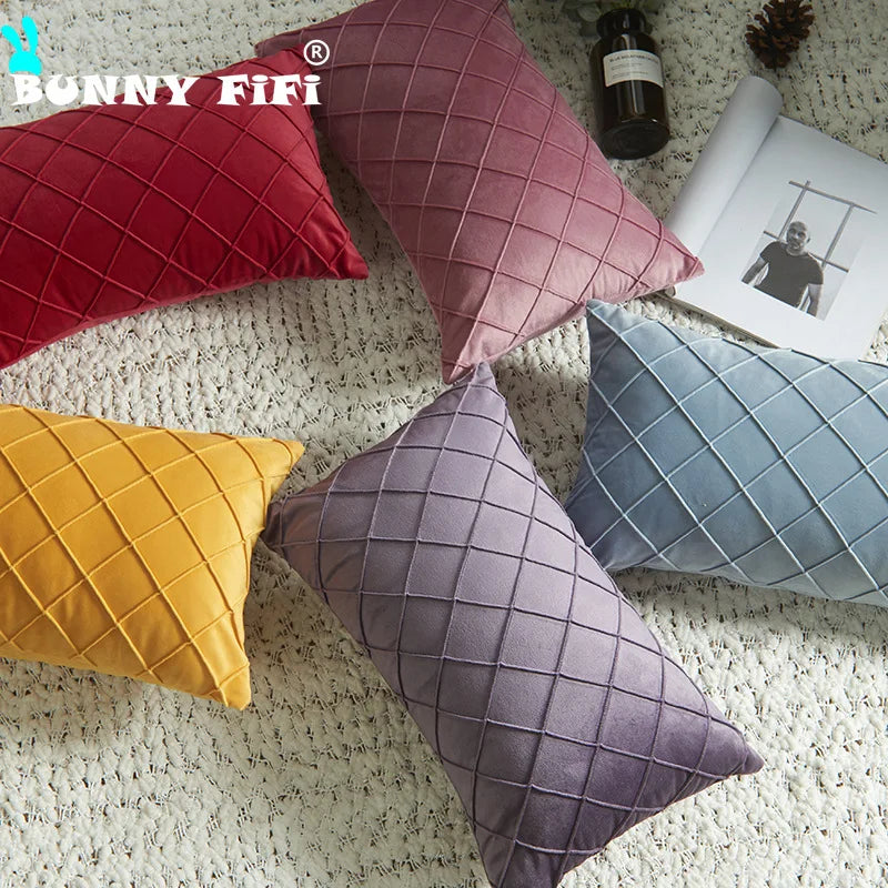 Dutch Velvet Handmade Waist Cushion Cover Ultra Soft Soft Plush Pillowcase  Decorative Pillow For Sofa Bedroom Living Room