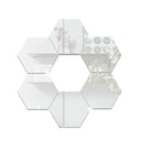 Acrylic Hexagon Mirror Wall Stickers Self Adhesive Removable Livingroom Bathroom Bedroom Wall Decoration Mirror Home Decoration