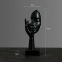 Nordic Resin Abstract Statue Desktop Ornaments Sculpture Figurines Face Character Light Luxury Art Crafts Office Home Decor